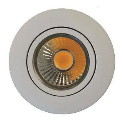NOBILE LED-Einbaustrahler A 5068 T Flat | 8W 900lm 3000K | dimmbar | Aluminium | geringe Einbautiefe | chrom-matt