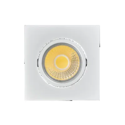 NOBILE LED-Einbaustrahler 1856850123 A 5068Q T Flat | 8W | 900 lm | 3000K warmweiß | dimmbar | Aluminium | chrom-matt