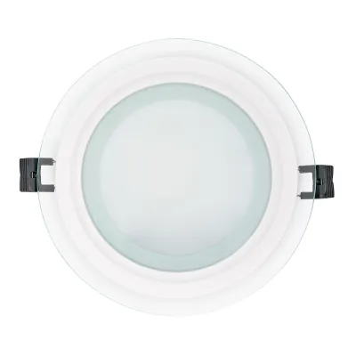NOBILE LED Einbauleuchte 1560906047 | Glas Panel rund 160mm | 10W | 3000-5700K CCT | 950lm | Aluminium weiß