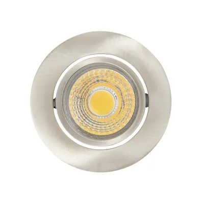 NOBILE LED-Einbaustrahler A 5068 T Flat 1856860923 | Downlight 8W 900lm 3000K dimmbar | 68mm | Aluminium | Nickel
