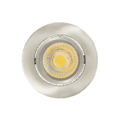 NOBILE LED-Einbaustrahler A 5068 T Flat 1856860923 | Downlight 8W 900lm 3000K dimmbar | 68mm | Aluminium | Nickel