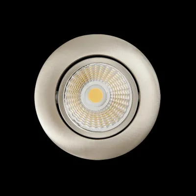 Nobile LED-Downlight 5068 ECO DOB | 6W 600lm 4000K | IP40 | Aluminium Nickel matt | Ø 88mm