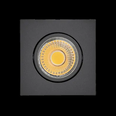 NOBILE LED-Downlight 1856850323 | Einbaustrahler 8W 900lm 3000K | flach | Aluminium | IP40 | Ra90 | schwarz-matt
