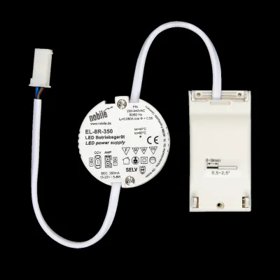 NOBILE LED-Betriebsgerät EL-8R-350 | 350mA | 5-8W | Konstantstrom-Trafo | IP20 | nicht dimmbar | Weiß