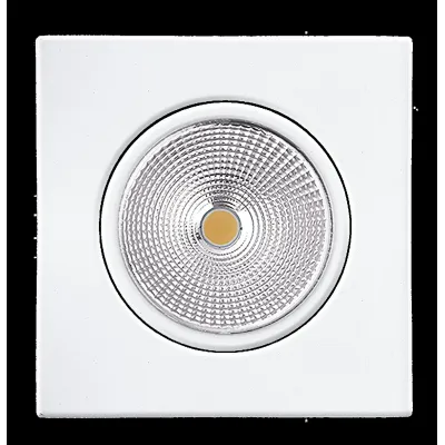 Nobile LED-Downlight 5068Q ECO Flat | Einbaustrahler 8W 3000K 780lm | IP40 | Aluminium | 38° Abstrahlwinkel | weiß-matt