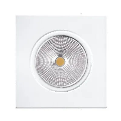 Nobile LED-Downlight 5068Q ECO Flat | Einbaustrahler 8W 3000K 780lm | IP40 | Aluminium | 38° Abstrahlwinkel | weiß-matt