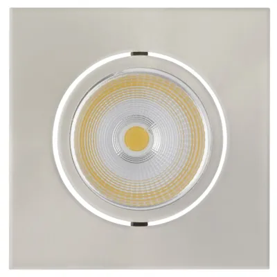 NOBILE LED-Downlight 5068Q ECO Flat 1856776923 | Einbaustrahler 8W 3000K 780lm | 68mm | IP40 | Aluminium Nickel