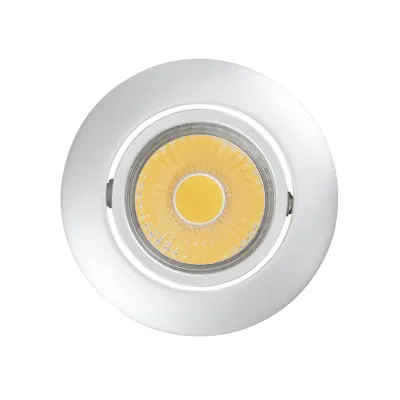 NOBILE LED-Downlight 1856860113 A 5068 T | Einbaustrahler 8W 950lm 4000K | IP40 | flach | Aluminium chrom-matt
