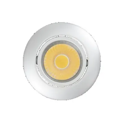 NOBILE LED-Downlight 1856860113 A 5068 T | Einbaustrahler 8W 950lm 4000K | IP40 | flach | Aluminium chrom-matt