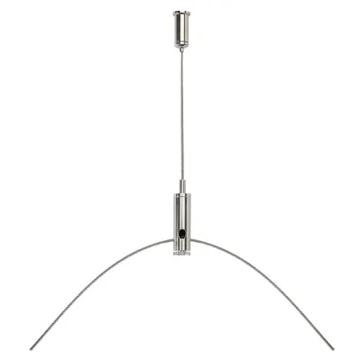 Nobile Seilabhängung 1560739800 | Y-Seilabhängung für LED Panel Q1 R2 | 2m Länge | Stahl | grau | 1er Set