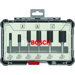 Nutfräser-Set, 6-teilig (1/4"-Schaft)