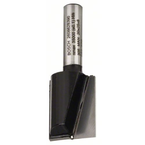 Bild: Nutfräser Standard for Wood, Ø 20mm, Arbeitslänge 24,6mm (Schaft Ø 8mm, zweischn