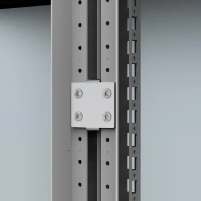 nVent Hoffman Externer Anreihsatz CCE06 | 19 Zoll Befestigungsbügel | Stahl | 6 Stück | 57x57x20 mm | Montagezubehör