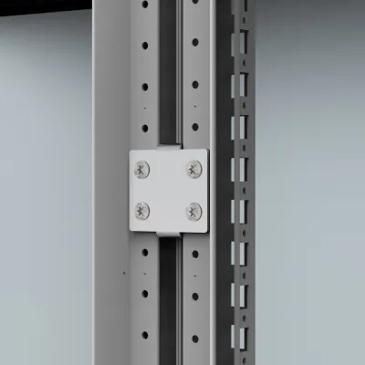 nVent Hoffman Externer Anreihsatz CCE06 | 19 Zoll Befestigungsbügel | Stahl | 6 Stück | 57x57x20 mm | Montagezubehör