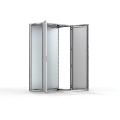nVent Hoffman Standschrank MCD20124R5 | Schaltschrank Stahl IP55 | 2000x1200x400 mm | 2 Türen | grau RAL7035