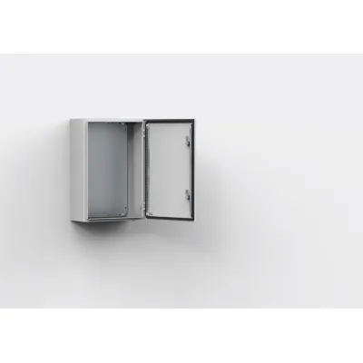 Eldon Wandgehäuse MAS0504021R5 | Schaltschrank IP66 | 500x400x210 mm | Stahl pulverbeschichtet | Grau RAL7035 | Outdoor