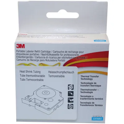 NWL Schrumpfschlauch 6mm/1,5m schwarz auf weiß 18051