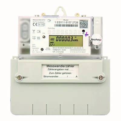 NZR Messwandlerzähler T3M 63021206 | Drehstromzähler | MID geeicht | 2-Tarif | 1(6)A | 3x230/400V | digital | IP20