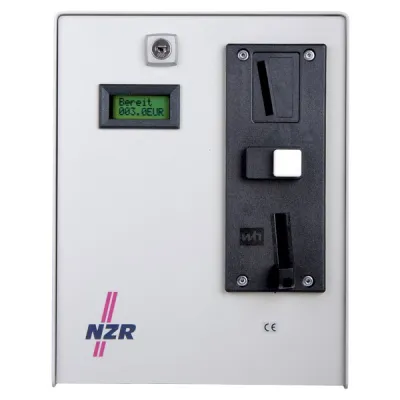 NZR Münzzähler ZMZ 0215 | 1€ Münze | 230V | Edelstahl | Mikroprozessor | Falschgeldauswurf | kompakt