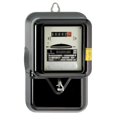 NZR Wechselstromzähler 01020115 | mechanisch geeicht | 10(60)A | 230V | 1-phasig | Rollenzählwerk | Direktmessung