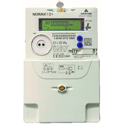 NZR Wechselstromzähler NORAX 1D+ 63521115 | 1-phasig 60A | MID geeicht | 2-Tarif | SML Schnittstelle | digital | 230V