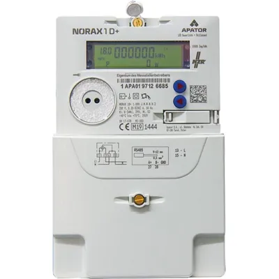 NZR Wechselstromzähler NORAX 1D+ 63521115 | 1-phasig 60A | MID geeicht | 2-Tarif | SML Schnittstelle | digital | 230V