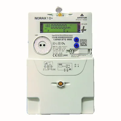 NZR Wechselstromzähler NORAX 1D+ 63521115 | 1-phasig 60A | MID geeicht | 2-Tarif | SML Schnittstelle | digital | 230V