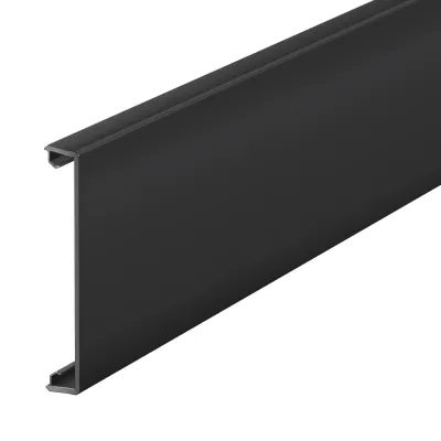 OBO Bettermann Kanaloberteil GK-OTGSW 6278684 | Oberteil glatt | 76,5x2000 mm | PVC | tiefschwarz RAL 9005