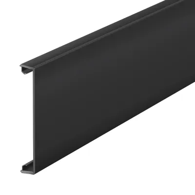 OBO Bettermann Kanaloberteil GK-OTGSW 6278684 | Oberteil glatt | 76,5x2000 mm | PVC | tiefschwarz RAL 9005