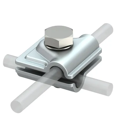 OBO Bettermann Schnellverbinder 249 8-10 ALU | Klemmverbinder Rundleiter 8-10 mm | Aluminium | VDE 0185-305