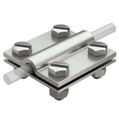 OBO BETTERMANN Kreuzverbinder 252 8-10xFL30V4A | Rund-/Flachleiter 8-10mm | Edelstahl V4A | VDE 0185-305-3