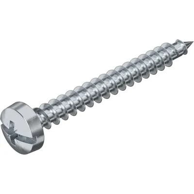 OBO Bettermann Panheadschraube 4758 4.0x35 mm | Pozidriv PZ | Stahl gehärtet verzinkt | hostaflonbeschichtet | gold