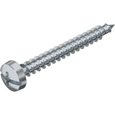 OBO Bettermann Panheadschraube 4758 4.0x35 mm | Pozidriv PZ | Stahl gehärtet verzinkt | hostaflonbeschichtet | gold