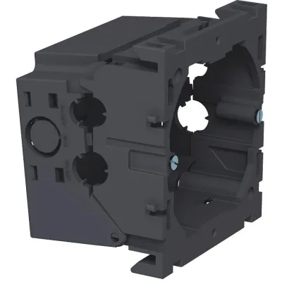 OBO Bettermann Geräteeinbaudose 71GD6 6288610 | 1-fach | Front einrastend | Polyamid | 71x76x51 mm | eisengrau