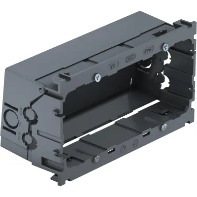 OBO Bettermann Geräteeinbaudose 71GD7-2 | 2-fach | Kunststoff | 148x77x58mm | halogenfrei | eisengrau RAL 7011