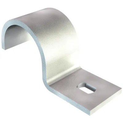 OBO Bettermann Befestigungsschelle 822 40 FT | 40mm | Stahl feuerverzinkt | Schraubloch | UV-beständig | halogenfrei