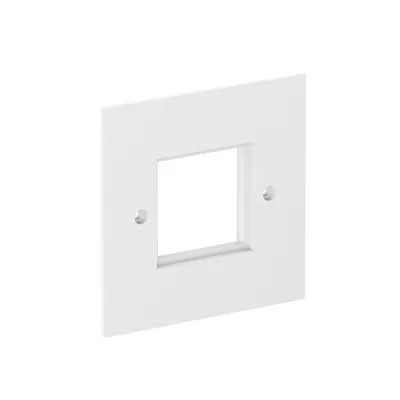 OBO Bettermann Abdeckplatte VH-P4 RW 6109841 | 1-fach Modul 45 | 95x95mm | Kunststoff | halogenfrei | RAL 9010 reinweiß
