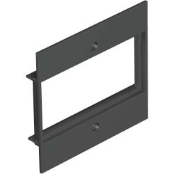 OBO BETT. Abdeckplatte 2f Modul 45 in T12L T12L P16S 9011