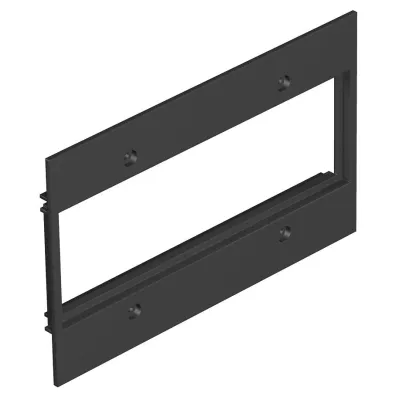 OBO Bettermann Abdeckplatte T12L P17S 9011 | 3-fach Modul 45 | 142x88mm | Polyamid PA | schwarz | 7408164