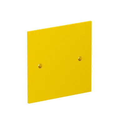OBO BETTERMANN Abdeckplatte blind VH-P1 6109842 | 95x95mm | Polyamid | Schraubbefestigung | rapsgelb RAL 1021