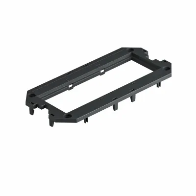 OBO Bettermann Abdeckplatte UT3 P3 7408753 | Modul 45 Einbau 3-fach | 165x76x4 mm | Polyamid | graphitschwarz