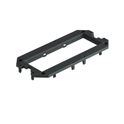 OBO Bettermann Abdeckplatte UT3 P3 7408753 | Modul 45 Einbau 3-fach | 165x76x4 mm | Polyamid | graphitschwarz