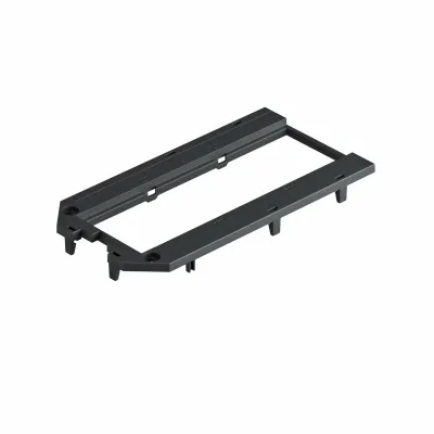 OBO Bettermann Abdeckplatte UT4 P3 7408761 | 3 Modul 45 Einbau | 147x76x4 mm | Polyamid | graphitschwarz