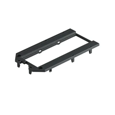 OBO Bettermann Abdeckplatte UT4 P3 7408761 | 3 Modul 45 Einbau | 147x76x4 mm | Polyamid | graphitschwarz