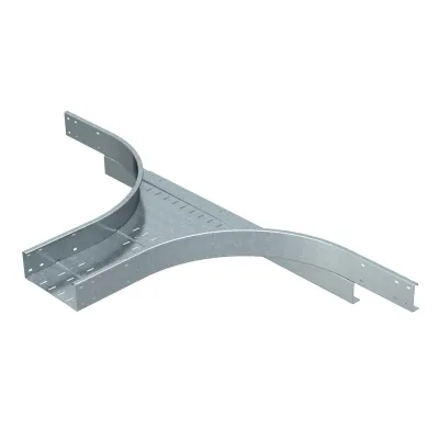 OBO Bettermann Anbau-Abzweigstuck WRAA 130 FS 6098409 | Kabelrinne 110x300 mm | Stahl bandverzinkt | zink