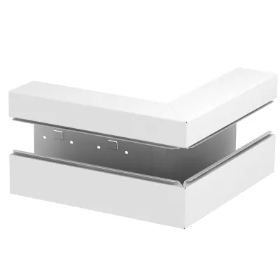 OBO Bettermann Außeneck GS-AA90210RW | Außenwinkel 90x210mm | Stahl | halogenfrei | IP30 | RAL9010
