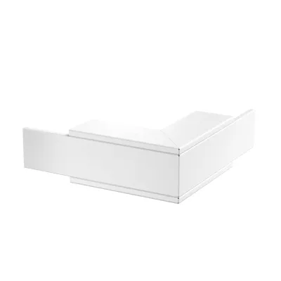 OBO BETTERMANN Außeneck PLM EC 0810 RW | Brandschutzgewebe | Installationskanal 90° | Stahl | 220x100x80 mm | RAL 9010