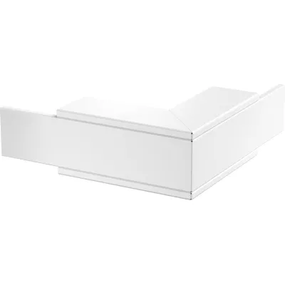 OBO BETTERMANN Außeneck PLM EC 0810 RW | Brandschutzgewebe | Installationskanal 90° | Stahl | 220x100x80 mm | RAL 9010