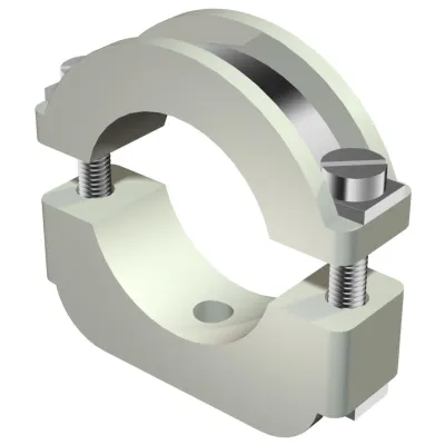OBO Bettermann Blitz-ISO-Schelle 3022 LGR | 24-34mm | M6 Gewinde | Kunststoff | halogenfrei | 1-fach | lichtgrau