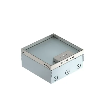 OBO Bettermann Bodentank UDHOME4 2V 7427232 | quadratisch | 2-fach | Edelstahl | Kabelauslass